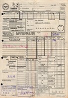 B2438 - Frachtbrief - Limbach Oberfrohna Wittenberg Piesteritz - Rechnung 1968 - Deutsche Reichsbahn - 1950 - ...