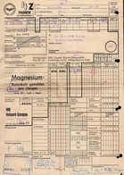 B2442 - Frachtbrief - Falken Limbach Oberfrohna Schraplau VEB Kalkwerk - Rechnung 1967 - Deutsche Reichsbahn - 1950 - ...