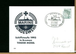 DEUTSCHE - GANZSACHEN - BREMEN - TENDER MOSEL KLASSE 404 - Cartes Postales Privées - Neuves