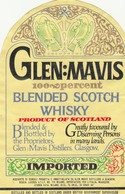 Etichetta Originale GLEN:MAVIS - Scotch Whisky Product Of Scotland - Standa - Whisky