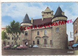 07- AUBENAS- LE CHATEAU -HOTEL DES NEGOCIANTS EDITEUR LA CIGOGNE -1966  DAUPHINE RENAULT- 4 CV - Aubenas