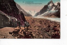 Cpa Chamonix Le Chapeau Et La Mer De Glace - Chamonix-Mont-Blanc