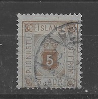 Sello De Islandia Nº Yvert S-5 (A) O - Dienstmarken