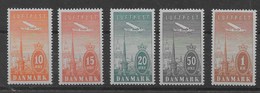 Serie De Dinamarca Aéreo Nº Yvert 5/10 ** - Airmail