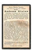 P 224. Broeder ANDREAS GIELEN - Kluizenaar In De Kapel Van HELSHOVEN - °SITTARD (HOLLAND) / + GROOT-GELMEN 1908 (82j.) - Devotion Images