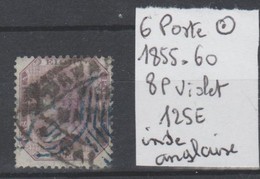 TIMBRES EN LOT DE L INDE ANGLAISE  OBLITEREES  Nr 6  COTE 125 € - 1854 Compagnia Inglese Delle Indie