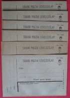 LOT 6 TABORI POSTA - LEVELEZOLAP, NOT USED, EXCELLENT CONDITION - Storia Postale