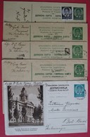 Yugoslavia - Lot 5 Postal Stationary, Dopisnice, Carte Postale, Viaggiate, All Used - Brieven En Documenten
