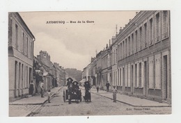 62 - AUDRUICQ / RUE DE LA GARE - ATTELAGE AVEC ANE - Audruicq