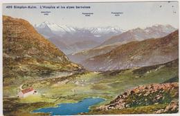 SUISSE,HELVETIA,SWISS,SWITZERLAND,SCHWEIZ,SVIZZERA ,SIMPLON-KULM,EN 1937,VUE AERIENNE - Simplon