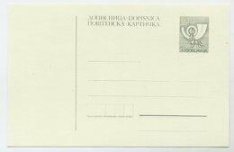 YUGOSLAVIA 1987 Posthorn 93d Postcard, Unused.  Michel P192x - Ganzsachen