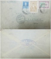 O) 1931 ARGENTINA, AIRMAIL, JOSE DE SAN MARTIN 12 CENTAVOS, AIRPLANE CIRCLES THE GLOBE  AP4 36 C. - CONDOR ON MOUNTAIN C - Storia Postale