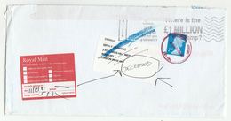 2001 GB COVER With ADDRESSEE DECEASED , LABEL, Returned To Sender  Reading To Norbury London , Stamps - Cartas & Documentos