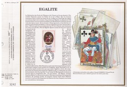 FEUILLET CEF TIRAGE 20.300 EX EN OFFSET, EGALITE, 1989 - Rivoluzione Francese