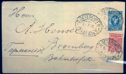 1912 UNIÓN SOVIÉTICA IMPERIO , SOBRE ENTERO POSTAL , SAN PETERSBURGO - BROMBERG ( BYDGOSZCZ ) - Interi Postali