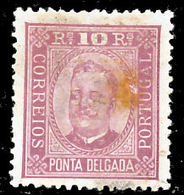 !										■■■■■ds■■ P.Delgada 1892 AF#02 * King Carlos Neto 10 Réis 12,5 (x9332) - Ponta Delgada
