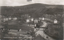 AK Schwarzenberg Neustadt Eisenbahn Zug Tankstelle A Aue Lauter Neuwelt Erla Breitenbrunn Raschau Markersbach Erzgebirge - Schwarzenberg (Erzgeb.)