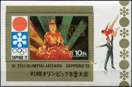 1971 Hongrie Hungary - Olympic Winter Games Sapporo S/s Mi B86 Yv B91 MNH - Winter 1972: Sapporo