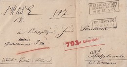 Preussen Paketbegleitbrief R3 Heiligenstadt Reg. Bez. Erfurt 21.10.64 Gel. Nach Pfaffschwende Bei Ershausen R2 - Storia Postale