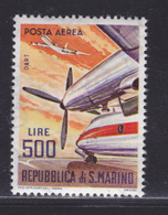 SAINT-MARIN AERIENS N°  137 ** MNH Neuf Sans Charnière, TB (D5894) Avion De Ligne, Dart - Poste Aérienne