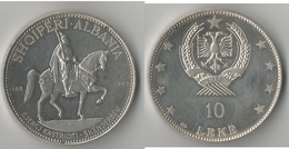 ALBANIE 10 LEIKE  1969 ARGENT RARE ! - Albanië