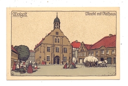 0-2220 WOLGAST, Markt Mit Rathaus, Steindruck - Wolgast