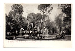 ITALIE . ROMA . VILLA BORGHESE . FONTANA DEI CAVALLI MARINI - Réf. N°8398 - - Parcs & Jardins