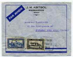 MAROC  / Daguin VENEZ HIVERNER A MARRAKECH / 1937 - Lettres & Documents