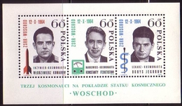 POLAND 1964 Mi Bl 35, Space, Cosmonaut. Woschod **MNH - Unused Stamps