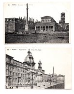 ITALIE . ROMA . " PIAZZA NAVONA " & " S. LORENZO FUORI LE MURA " . 2 CARTES POSTALES - Réf. N°8407 - - Colecciones & Lotes