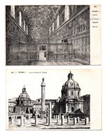 ITALIE . ROMA . " FORO E COLONNA DI TRIANO " & " INTERNO DI S. PIETRO " . 2 CARTES POSTALES - Réf. N°8411 - - Verzamelingen