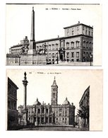 ITALIE . ROMA . " QUIRINALE . PALAZZO REALE " & " S. MARIA MAGGIORE " . 2 CARTES POSTALES - Réf. N°8412 - - Sammlungen & Lose