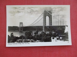 New York > New York City > Bridges  George Washington  RPPC ----ref 2893 - Ponts & Tunnels