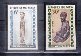 MADAGASCAR - 1964 - Non Dentelé (ND) - Timbres N° 397 Et 398 De 1964 - Madagascar (1960-...)