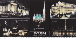 VIENNA CITY AT NIGHT, 21X10, AUSTRIA - Belvedere