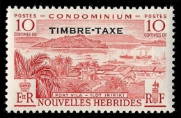 NOUVELLES HEBRIDES 1957 - Yv. Taxe 37 * - Port Vila 10c ; TIMBRE-TAXE  ..Réf.AFA23039 - Timbres-taxe