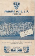 86 - POITIERS - FANFARE DU C.E.P. ( 4 Pages 13,5 Cm X 21 Cm ) - Menükarten