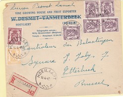 N° 714 Et 715  / Env. En Recommandé De HOEILAART - 1935-1949 Kleines Staatssiegel