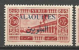 ALAOUITES N°  28 Variétée Sch Arabe 2 Points Aulieu De 4 NEUF*  CHARNIERE TB  / MH - Nuevos