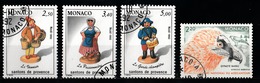 Monaco 1992 : Timbres Yvert & Tellier N° 1846 - 1847 - 1848 - 1849 - 1850 - 1851 - 1852 Et 1853. - Used Stamps