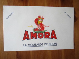 Buvard " Amora La Moutarde De Dijon " Homard 20 X 12 Cm - Mostaza