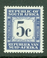 South Africa: 1961/69   Postage Due    SG D56   5c   Black & Grey-blue    MNH - Timbres-taxe