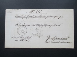 Schweiz 1882 Dienstpost Bern / Muri B/Bern. Enschreibungsanzeige. Interessantes Dokument! - Vrijstelling Van Portkosten