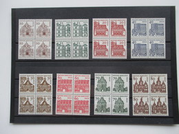 Berlin 1964 Freimarken Deutsche Bauwerke 4er Blöcke! Sauber Postfrisch / ** Katalogwert Nur Als Paare Schon 130€ - Unused Stamps