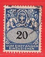 MiNr.32  O Deutschland Freie Stadt Danzig  Portomarken - Postage Due