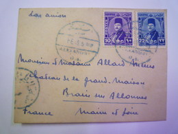 ENVELOPPE  Au Départ D'ALEXANDRIE  à Destination De  BRAIN-sur-ALLONNES     - Lettres & Documents