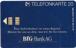 Germany - BfG Bank AG 1 - Der Mensch 1, K 0766-02.92 - 46.000ex, Used - K-Series: Kundenserie