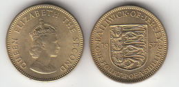 Jersey Coin -3d 1957 (1/4 Of Shilling) - Jersey