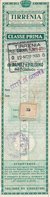 NAVE CITTA' DI GENOVA - NAVE FLORIO _ 12 Novembre 1933 /  Biglietto Di Prima Classe - Europa