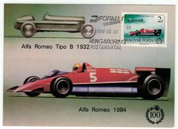 Sport // Sport Automobile // Carte Maximum, Alfa Roméo 1984 - Automobile